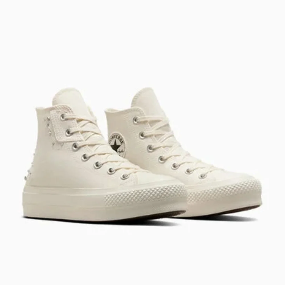 NWT Chuck Taylor All Star Lift Platform Pearls & Studs - Picture 8 of 16